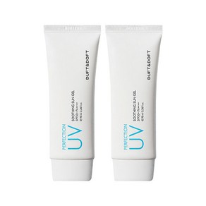 더프트앤도프트 UV 퍼펙션 수딩 선 젤크림(SPF50+) 썬크림 썬젤, 70ml, 2개