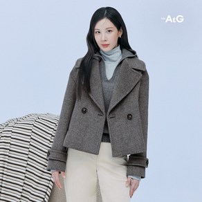 The AtG 더엣지 24FW 윈터 헤링본 더블 코트 1077411