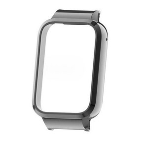 샤오미 미밴드9프로 메탈 케이스 베젤 프레임 액정 커버, Xiaomi Mi Band 8po, 블랙 메탈 (20mm), 1개