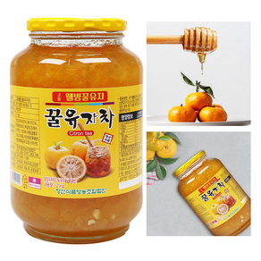 자연톡 꿀 유자차 유자청 고흥 웰빙 전통차, 1세트, 2000g, 1개입