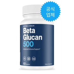 미국1등 BetteWayHealth 베타글루칸 트랜스퍼포인트 고순도 고함량 500mg 60정, 1개