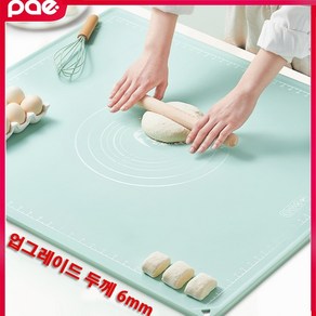 PAE 두꺼운 실리콘 베이킹 매트 작업판 반죽 패드 대 제빵 가정용, 1개