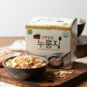 [미미의밥상] 구수한 옛날 가마솥 간편 찹쌀 누룽지 6박스 (1박스당 300g/총 1.8kg), 300g, 6개