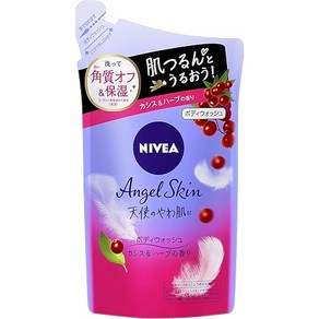 NIVEA 니베아 엔젤스킨 바디워시 카시스&허브향 리필용 360ml, 1개