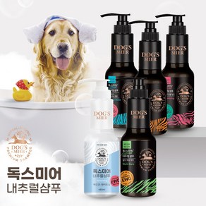 독스미어 내추럴샴푸 백모견용 강아지샴푸, 480ml, 1개