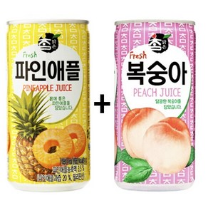 참맑은 파인애플 175ml(30캔) + 참맑은 복숭아 175ml(30캔)