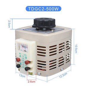 전압 조정기 220V 단상 500W AC 자동 변압기 5kw 조광기 0-250v, 포인터 미터 0-250V 조절 가능, 1개