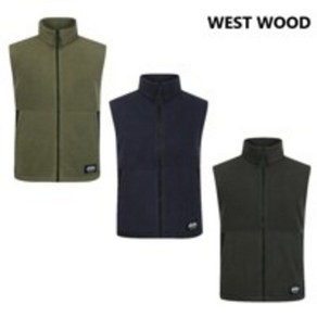 웨스트우드 WESTWOOD 우븐 배색으로 포인트를 준 남성 플리스 베스트조끼 WM4MCVT635