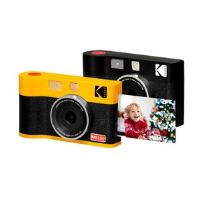 코닥 미니샷2 ERA MS200 (카트리지 8매내장) 휴대용 즉석카메라 사진인화 필름카메라 레트로카메라 포토프린터 스냅사진 사진인화기 필름인화 포토카드 카메라추천, 코닥 미니샷2 ERA (옐로우) [카트리지 8매 내장], 1개