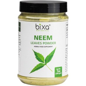 Neem 잎 분말(Azadiachta Indica) 허브 혈액 정화기 혈액 피부를 위한 방부제 허브 보충제는 혈당 수준을 감소시킵니다 항 알레르기 Heba, 1개, 200g