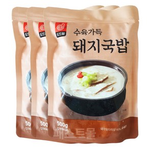 도드람 수육가득 돼지국밥 500g, 3개