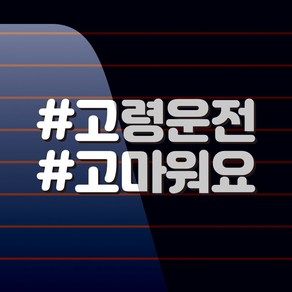 캐찹 해시태그 고령운전고마워요_08, 1개