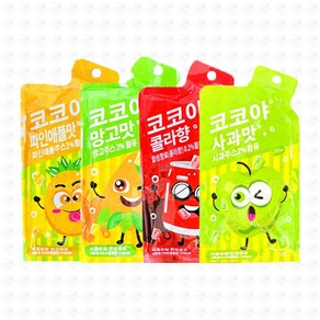 코코야 4종사과맛 망고맛 파인애플맛 콜라향 1개, 66ml