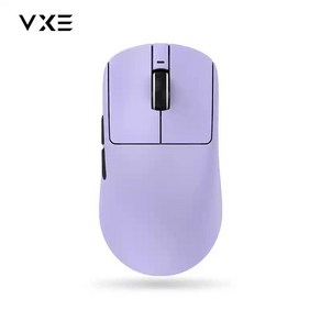 VXE Dagonfly R1 무선 마우스 게임 e-스포츠 경량 인체공학적 PAW3395, 윤리퍼플R1PoMax