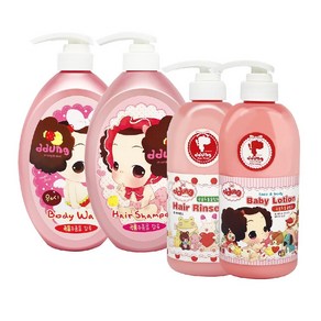 뚱 베이비 바디워시 750ml + 샴푸 750ml + 린스500ml + 로션 500ml 4종 세트, 1세트