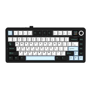 AULA AULA F75Max 유무선 독거미 LCD 기계식 키보드 펀키스 정품 스카이블랙 KTT 저소음바다축, 갈축