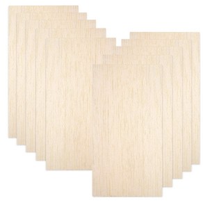 10 Pack Balsa Wood Sheets Natual Unfinished Wood 10팩 발사나무 시트 집 항공기 선박 보트 DIY 나무판 모델용 천연 미완성 목, 1개, Wood, Balsa Wood