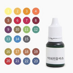 캔들씨 액체캔들색소(23컬러) - 한번에 보기10ml 최고급형, 7.마젠타, 1개