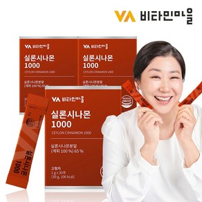 비타민마을 실론시나몬 1000 시나몬가루 3박스 총90포 3개월분, 1g, 3개