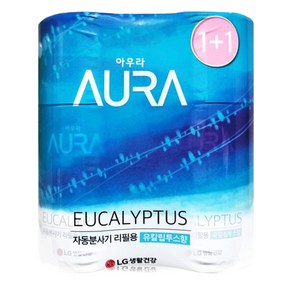 AURA 자동분사 실내용 방향제 리필, 280ml, 2개