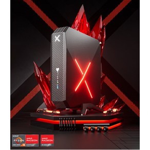 Topton 게이밍 미니 PC AMD Ryzen 9 5900HX RTX3060 RX 6600M 6500XT 2 x DDR4 M.2 NVMe SSD 2.5G LAN 데스크탑 타워 컴, [01] No Dedicated Cad, [01] 미국, [02] 16GB DDR4 512GB NVMe