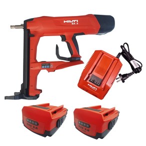 HILTI 힐티 충전식 노가스타정기 BX3 세트 [22V] 2.6Ah 배터리 2 + 충전기, 1개