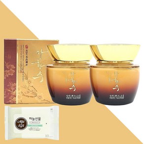 자황수 탄력 크림 50g 2개(+하늘선물 물티슈 10매), 2개