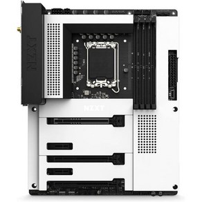 NZXT N7 Z790 마더보드 N7Z79XTW1 인텔 칩셋 12 13 14세대 CPU 지원 ATX 게이밍 통합 IO 쉴드 WiFi 6E 연결 블루투스 화이트, White, 1개