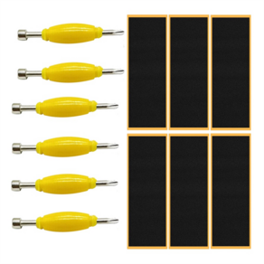 12팩 핑거보드 그립 테이프 스티키 폼 스티커 교체 + 스크루드라이버 도구 너트 드라이버 핑거 스케이트보드용
