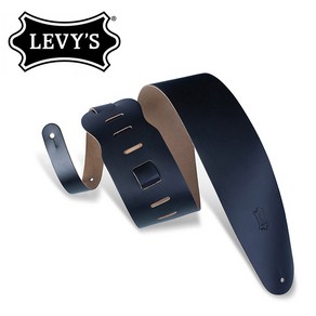 Levys - Classic Leather Strap / 기타 & 베이스 스트랩 (M4-BLK)