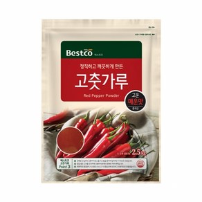 베스트코 고춧가루 매운맛고운 2.5kg, 1개