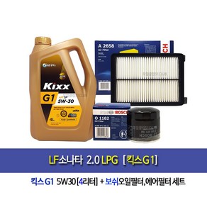 LF소나타 2.0LPG 킥스G1 엔진오일세트26581182BO, 1개, 4L