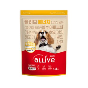 올리브 강아지 사료 에너지, 닭, 1.8kg, 3개