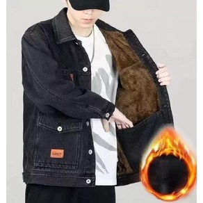 겨울 남성 기모 데님 청자켓 재킷 아우터 점퍼