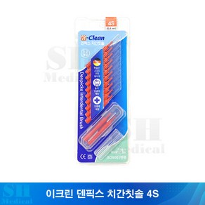 이크린 덴픽스 치간칫솔 4S 12P 1개, 12개입