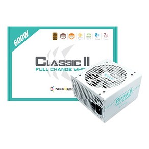 마이크로닉스 Classic II 풀체인지 600W 80PLUS BRONZE 230V EU 화이트