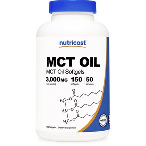 뉴트리코스트 MCT 오일 3000mg 소프트젤, 150개입, 1개, 150정