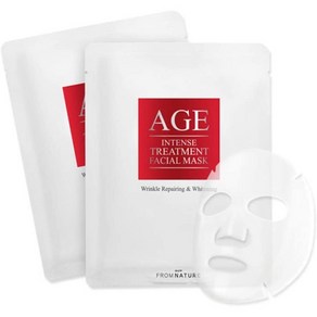 일본직발송 6. 플롬 네이처(FROMNATURE) FROMNATURE AGE INTENSE TREATMENT FACIAL MASK 프롬네이처 에이, One Size, One Colo, 1개