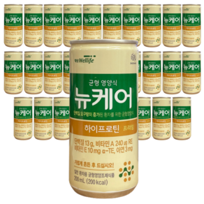 대상웰라이프 뉴케어 하이프로틴 프라임 균형 영양식 일반 환자용 균형영양조제식품 200ml(200kal), 60개, 1, 200cc