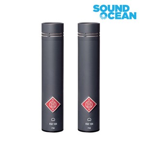 노이만 NEUMANN 방송국 스튜디오 퀄리티 레코딩 마이크, KM 184 MT Steeo SET(블랙)