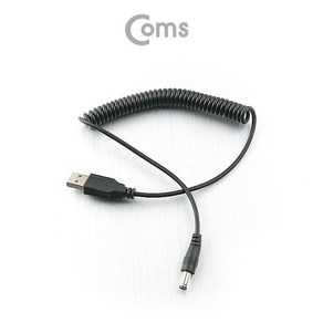 Coms USB 전원 케이블 스프링 DC 5.5 x 2.5 NA307, 1개