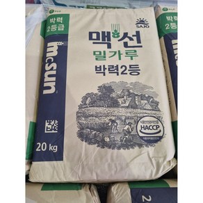 맥선 밀가루 박력2등 20kg 미국산 동아원 대용량, 1개