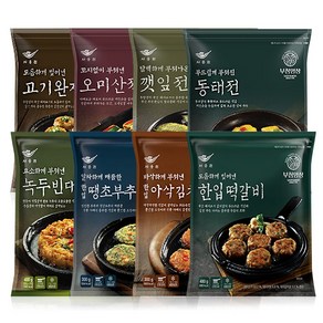 사옹원 부침명장 8종 택1 / 김치전 녹두전 부추전 깻잎전 동태전 녹두전 꼬지전 동그랑땡 떡갈비 간편반찬 명절음식, 1개, 400g