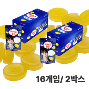 자연톡 박카스 맛 젤리 오리지널 대용량 회사 사무실 교회 간식 골프 등산 단체 행사 모임, 16개, 50g
