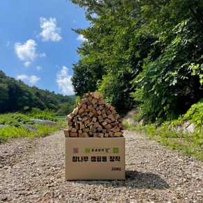 참나무 캠핑 장작 잘마른 기계건조 불멍 화목 캠핑장작 10kg 20kg, 1개