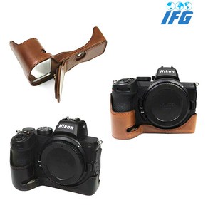 IFG 니콘 Z7 II Z72 전용 카메라 속사케이스 하프케이스, 다크브라운, 1개