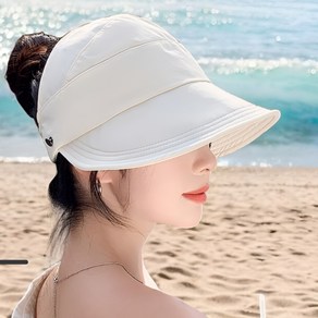 VAGLE 가볍게 햇볕 차단 포니테일 캡보닛햇