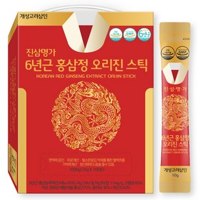 진삼명가 6년근 고려홍삼정정 오리진스틱 100포, 1kg, 1개