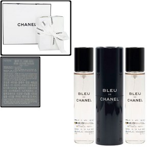 [선물포장+쇼핑백] 블루 드 샤넬 EDT 트위스트 앤 스프레이 (본품 20ml 1개+리필 20ml 2개), 1개