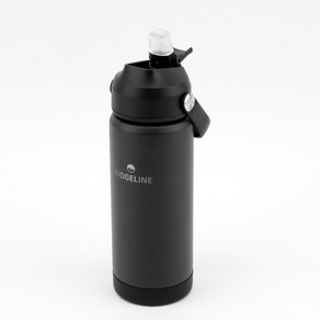 릿지라인 하이드로 스텐 텀블러 빨대 보온 보냉 물병 손잡이 스트로우 510ml, 1개, 블랙